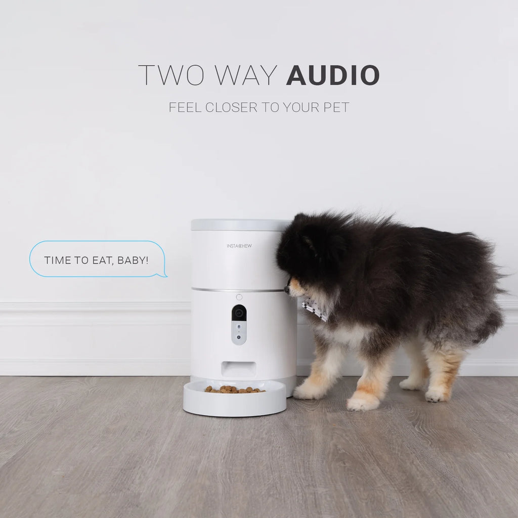 Purechew Automatic Pet Feeder with HD Camera, Smart Food Dispenser for Cats and Dogs, Portion Control, Programmable Treat Dispenser with Video Recording