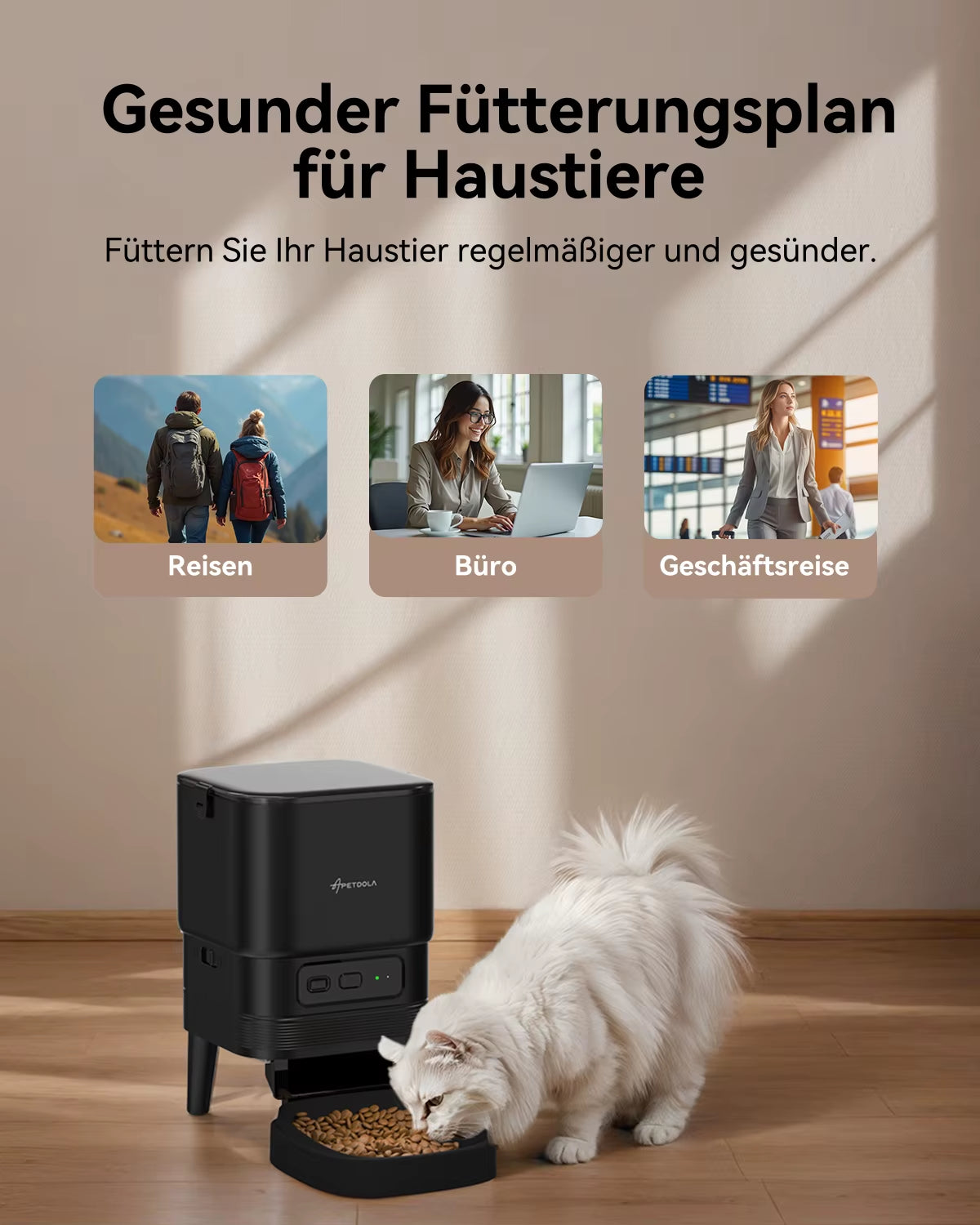 Automatic Cat Feeder Smart Pet Feeder Dog Slow Food Machine with Timed Quantitative  FDG30 Automatic Cat Food Dispenser