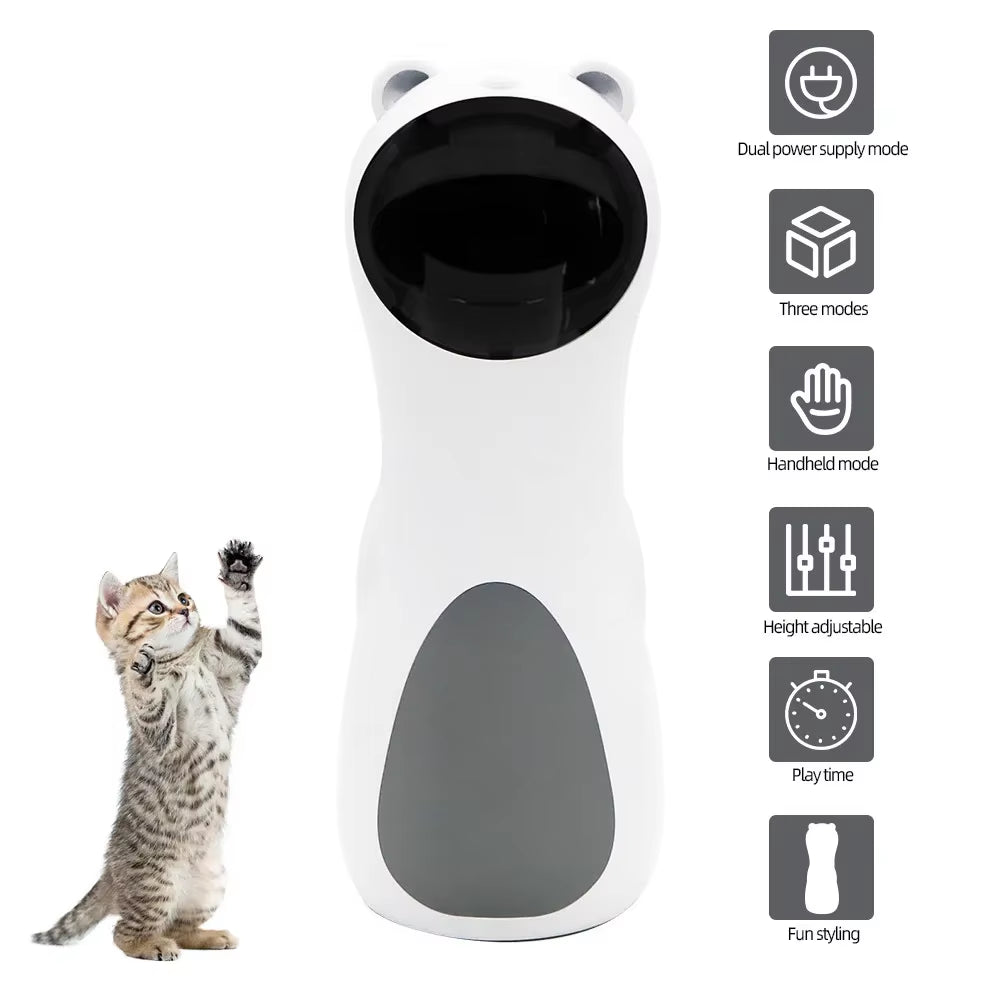 Automatic Cat Toys Smart Interactive Teasing Laser Funny LED Laser Rotating Pet Electronics Cat Toy USB Charge Cat Accessories