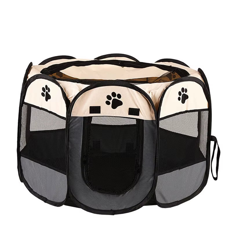 Pet Nest Pet Dog Cat Delivery Room Foldable Cat Nest Pet Fence Tent Octagonal Cage Pet Supplies
