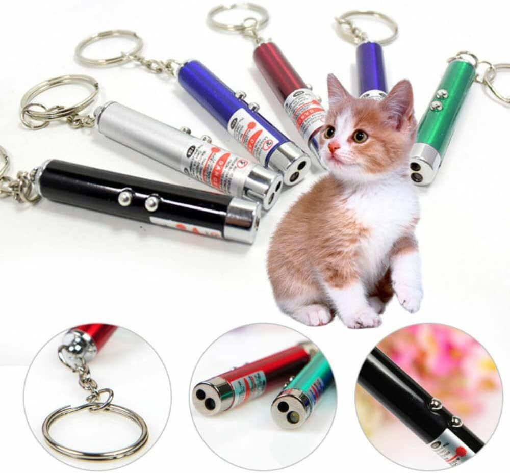 Cat Toys Laser Pointer Teaser Flashlight Funny Dog Pet Light LED Infrared US