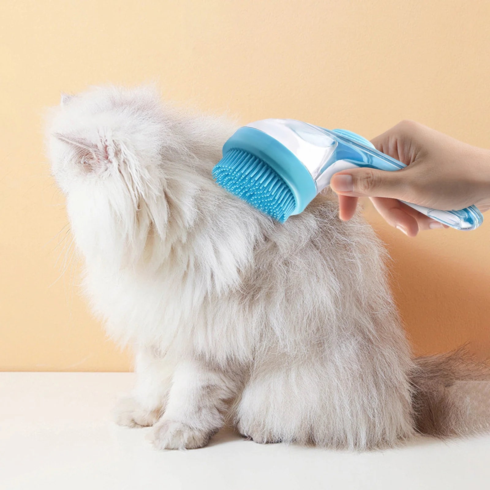 Deals of the Day Clearance!  Pet Bathing Brush with Liquid Release for Cats and Dogs, Convenient Bathing Tool for Pet Cleaning, Soft Bristles for Gentle Grooming, Home and Outdoor Use