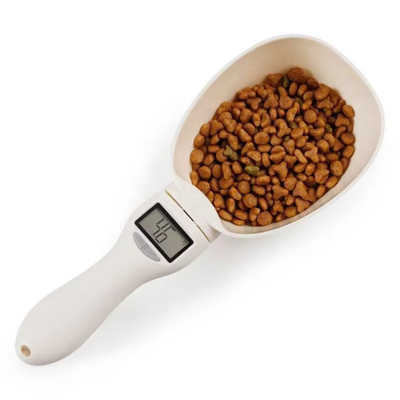 Pet Food Measuring Scoop Electronic Dog Cat Food Measuring Cup Digital Spoon Scale Kitchen Food Scale with LED Display