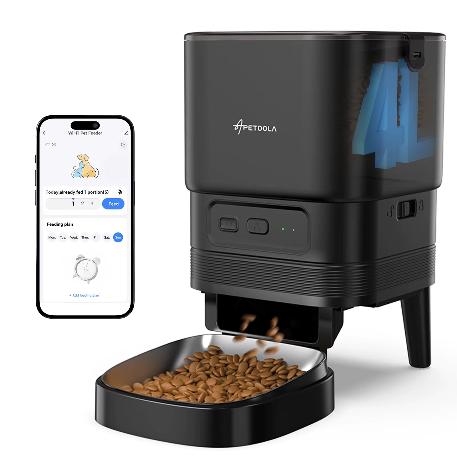 Automatic Cat Feeder Smart Pet Feeder Dog Slow Food Machine with Timed Quantitative  FDG30 Automatic Cat Food Dispenser