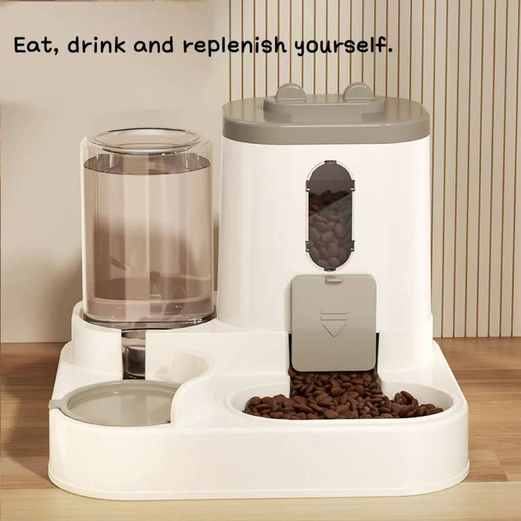 Pet Feeding and Drinking Integrated Automatic Water Feeder Automatic Feeder Cat Water Food Pet Bowl Automatic Food