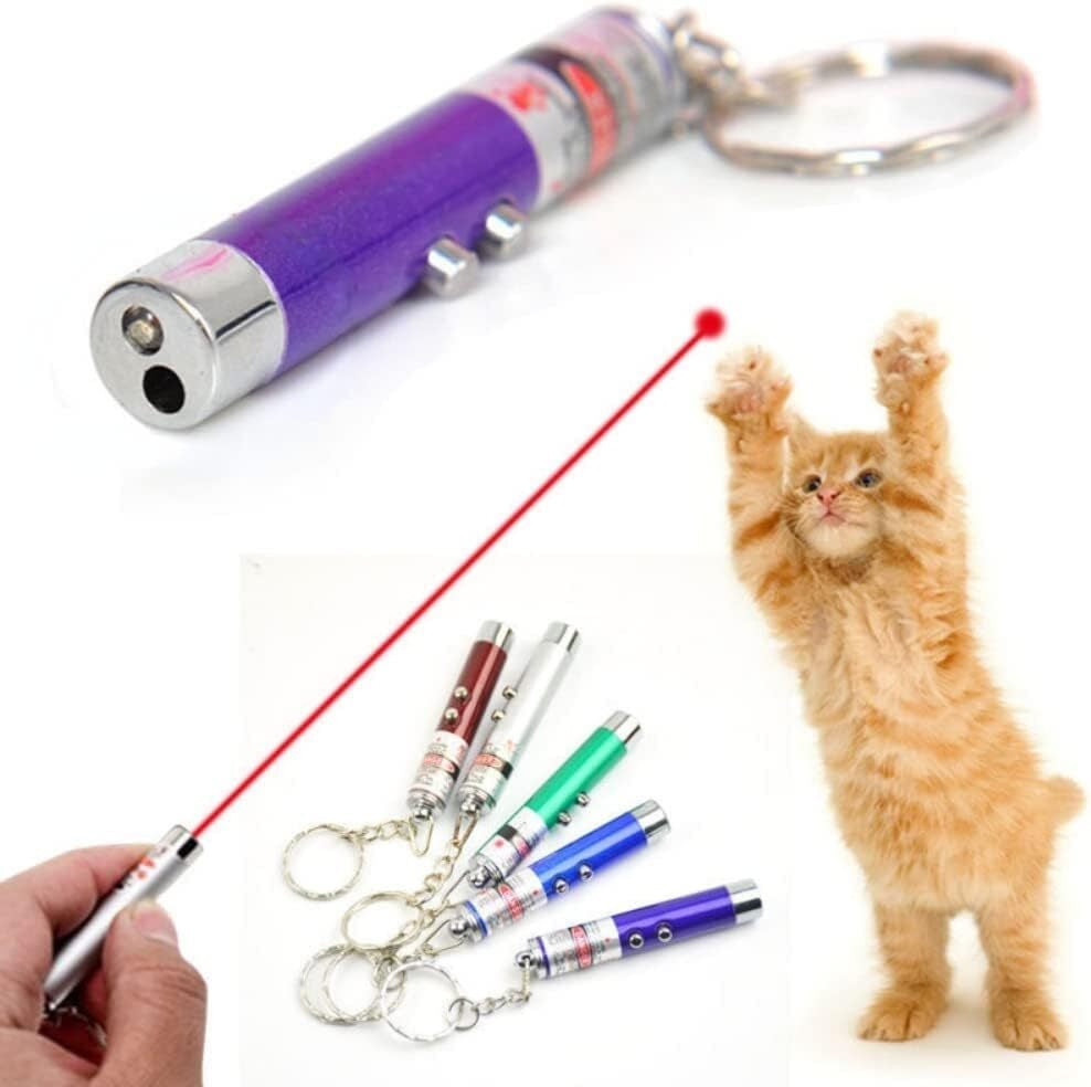 Cat Toys Laser Pointer Teaser Flashlight Funny Dog Pet Light LED Infrared US
