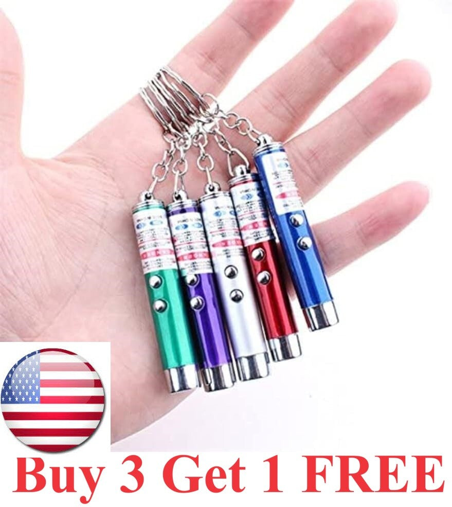 Cat Toys Laser Pointer Teaser Flashlight Funny Dog Pet Light LED Infrared US