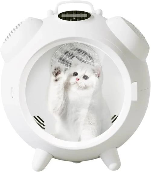 62L Large Capacity Automatic Pet Dryer Box - Smart Temperature Control, Ultra Quiet, Anti-Stress, 360° Efficient,